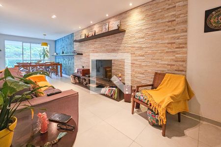 Sala de apartamento para alugar com 3 quartos, 110m² em Pitangueiras, Guarujá