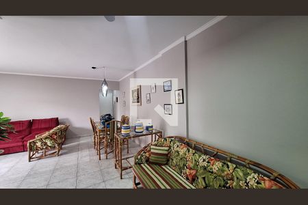 Sala de apartamento para alugar com 3 quartos, 119m² em Guilhermina, Praia Grande