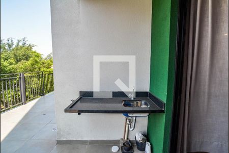 Varanda da Sala de apartamento para alugar com 2 quartos, 91m² em Vila Valparaíso, Santo André