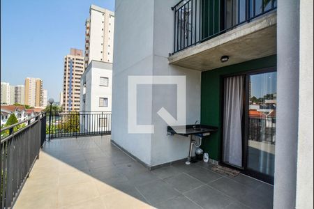 Varanda da Sala de apartamento para alugar com 2 quartos, 91m² em Vila Valparaíso, Santo André