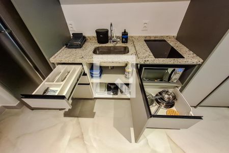 Studio para alugar com 23m², 1 quarto e sem vagaStudio cozinha