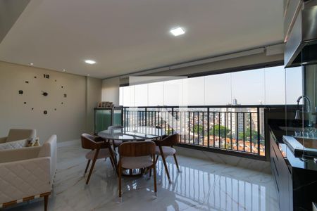 Varanda Gourmet de apartamento à venda com 2 quartos, 121m² em Vila Independência, São Paulo