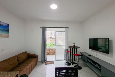 Sala de casa de condomínio para alugar com 2 quartos, 66m² em Aviação, Praia Grande