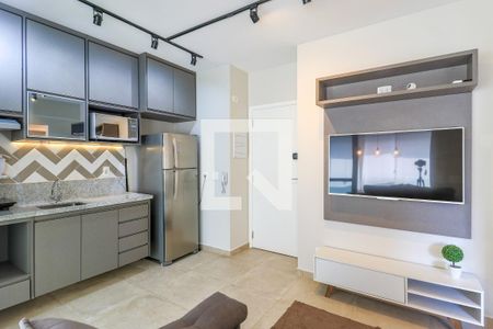 Sala de apartamento para alugar com 1 quarto, 37m² em Cidade Monções, São Paulo