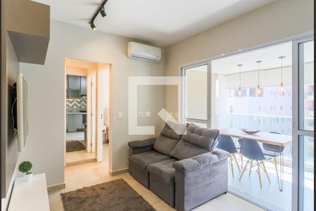 Sala de apartamento para alugar com 1 quarto, 37m² em Cidade Monções, São Paulo