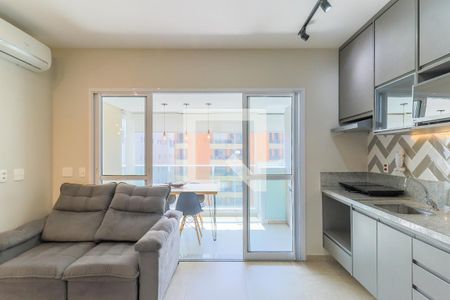 Sala de apartamento para alugar com 1 quarto, 37m² em Cidade Monções, São Paulo