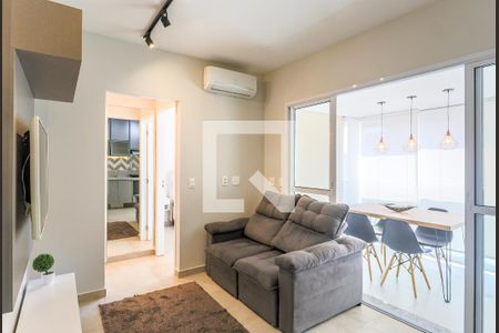 Sala de apartamento para alugar com 1 quarto, 37m² em Cidade Monções, São Paulo