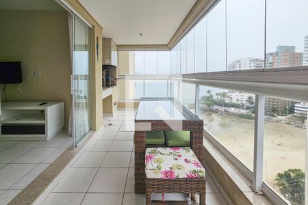 Varanda de apartamento para alugar com 3 quartos, 110m² em Vila Luis Antônio, Guarujá