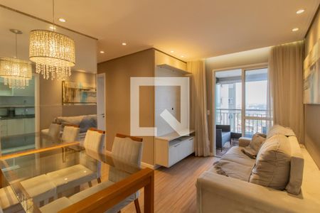 Sala de apartamento para alugar com 2 quartos, 52m² em Vila Augusta, Guarulhos