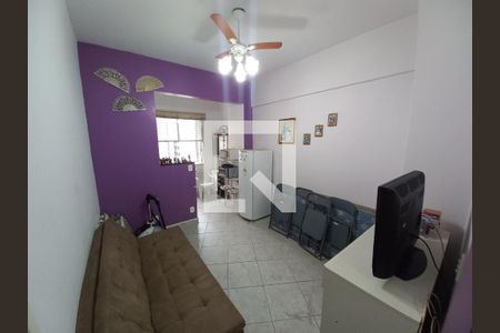 Sala/Quarto de apartamento para alugar com 1 quarto, 35m² em Centro, São Vicente