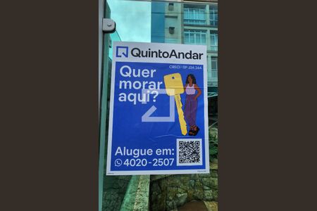 Fachada ADESIVO INSTALADO de apartamento para alugar com 1 quarto, 25m² em Boqueirão, Santos
