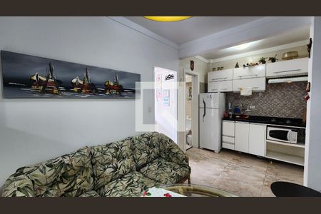 Sala de apartamento para alugar com 1 quarto, 25m² em Boqueirão, Santos