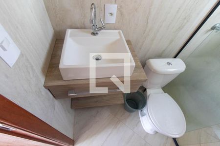 Casa de condomínio à venda com 46m², 2 quartos e 2 vagas Casa de condomínio à venda com 46m², 2 quartos e 2 vagasBanheiro da Suíte