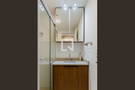 Banheiro de kitnet/studio à venda com 1 quarto, 22m² em Vila Mariana, São Paulo