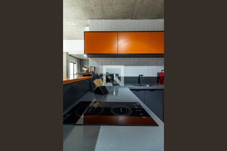 Cozinha de apartamento para alugar com 1 quarto, 45m² em República, São Paulo