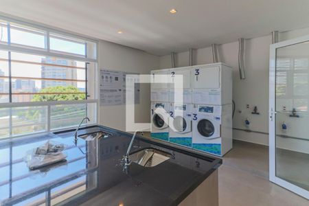 Studio para alugar com 25m², 1 quarto e sem vagaLavanderia prédio