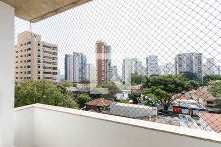 Varanda da Sala de apartamento para alugar com 4 quartos, 146m² em Campo Belo, São Paulo