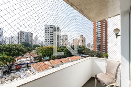 Varanda da Sala de apartamento para alugar com 4 quartos, 146m² em Campo Belo, São Paulo