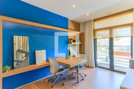 Área comum - Coworking de apartamento para alugar com 1 quarto, 55m² em Campo Belo, São Paulo