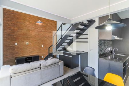 Apartamento para alugar com 55m², 1 quarto e 2 vagas Apartamento para alugar com 55m², 1 quarto e 2 vagasSala