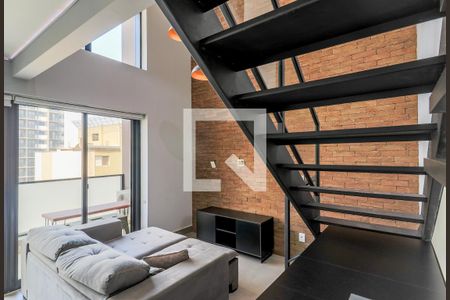 Sala de apartamento para alugar com 1 quarto, 55m² em Campo Belo, São Paulo