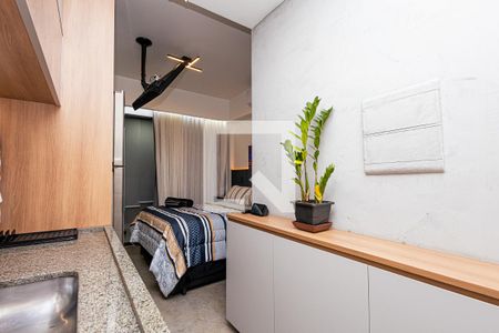 Studio para alugar com 23m², 1 quarto e sem vaga Studio para alugar com 23m², 1 quarto e sem vagaCozinha