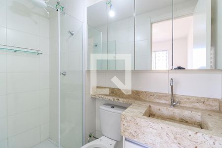 Banheiro da Suíte de apartamento à venda com 1 quarto, 29m² em Vila das Belezas, São Paulo