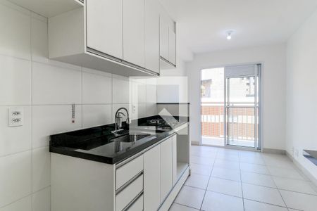 Cozinha de apartamento à venda com 1 quarto, 29m² em Vila das Belezas, São Paulo