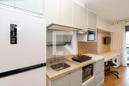 Studio à venda com 25m², 1 quarto e sem vagaCozinha