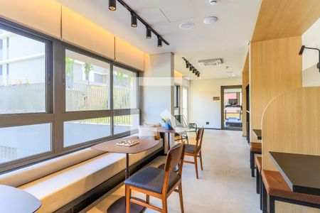 Área comum - Coworking de kitnet/studio à venda com 1 quarto, 22m² em Campo Belo, São Paulo