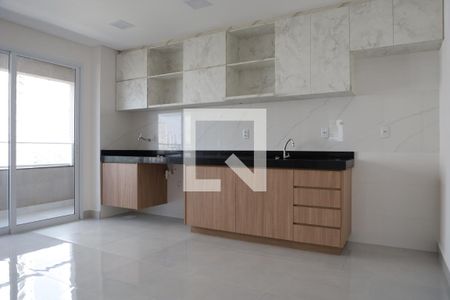 Sala/Cozinha de apartamento à venda com 2 quartos, 55m² em Vila Rosa, Goiânia