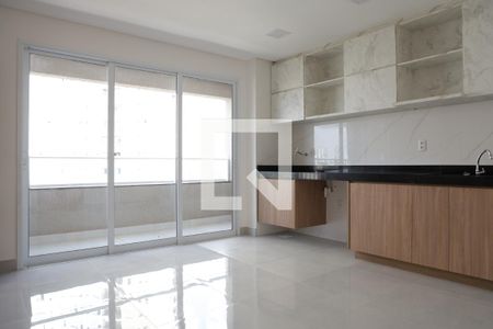 Sala/Cozinha de apartamento à venda com 2 quartos, 55m² em Vila Rosa, Goiânia