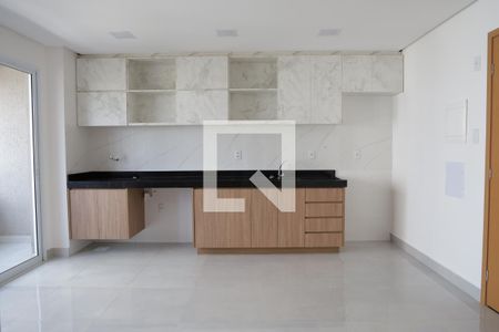 Sala/Cozinha de apartamento à venda com 2 quartos, 55m² em Vila Rosa, Goiânia