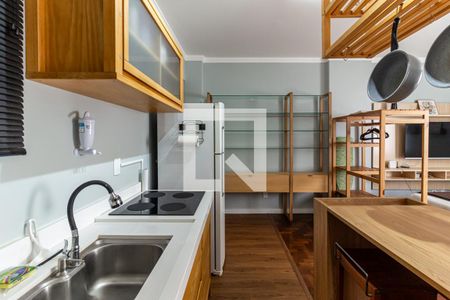 Cozinha de kitnet/studio à venda com 1 quarto, 36m² em República, São Paulo