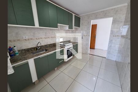 Cozinha de apartamento para alugar com 1 quarto, 54m² em Aviação, Praia Grande