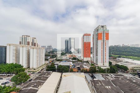 Vista da Varanda da Sala/Cozinha de apartamento para alugar com 2 quartos, 38m² em Jardim Caravelas, São Paulo