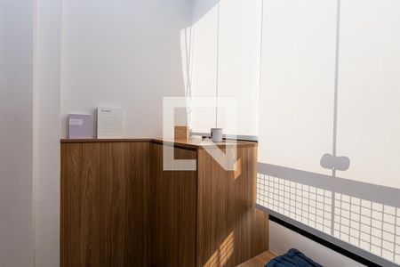 Studio à venda com 33m², 1 quarto e sem vagaVaranda