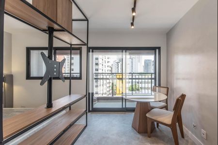 Sala de apartamento para alugar com 1 quarto, 25m² em Campo Belo, São Paulo