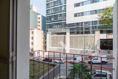 Varanda do Quarto de apartamento para alugar com 1 quarto, 35m² em Bela Vista, São Paulo