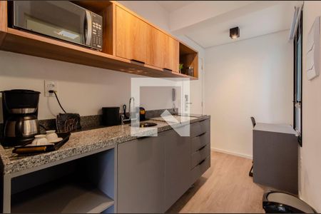 Studio para alugar com 25m², 1 quarto e sem vaga Studio para alugar com 25m², 1 quarto e sem vagaCozinha Studio