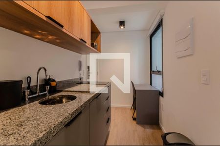 Studio para alugar com 25m², 1 quarto e sem vaga Studio para alugar com 25m², 1 quarto e sem vagaCozinha Studio