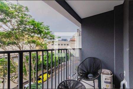 Studio para alugar com 25m², 1 quarto e sem vaga Studio para alugar com 25m², 1 quarto e sem vagaVaranda