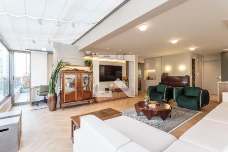 Sala de apartamento à venda com 2 quartos, 153m² em Indianópolis, São Paulo