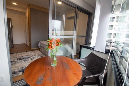 Studio à venda com 25m², 1 quarto e sem vagaVaranda