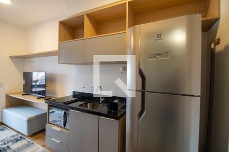 Cozinha de kitnet/studio à venda com 1 quarto, 25m² em Jardim das Acácias, São Paulo