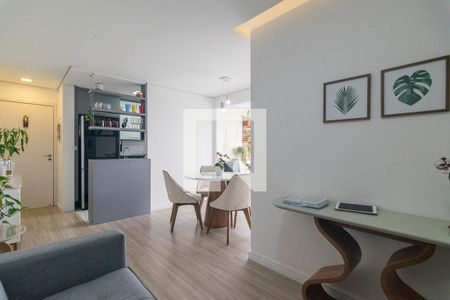 Sala de apartamento à venda com 2 quartos, 60m² em Jardim, Santo André