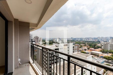 Studio/Varanda de kitnet/studio para alugar com 1 quarto, 27m² em Santo Amaro, São Paulo