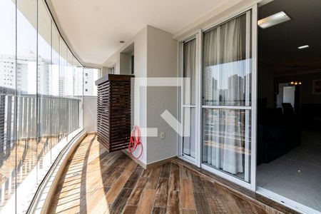 Varanda da Sala de apartamento para alugar com 3 quartos, 80m² em Vila Gumercindo, São Paulo