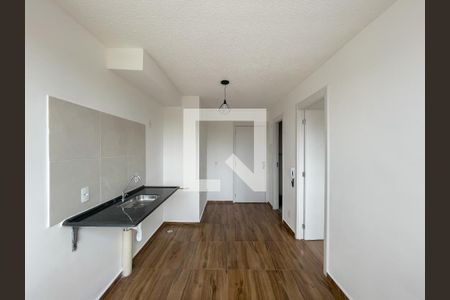 Sala e Cozinha de apartamento à venda com 1 quarto, 24m² em Jardim América da Penha, São Paulo