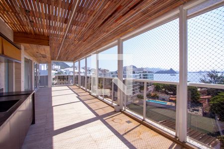 Varanda da sala de apartamento para alugar com 4 quartos, 333m² em Charitas, Niterói